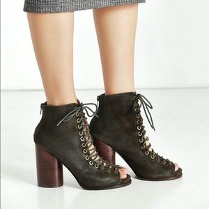 Jeffrey Campbell Free Love Lace Up Bootie